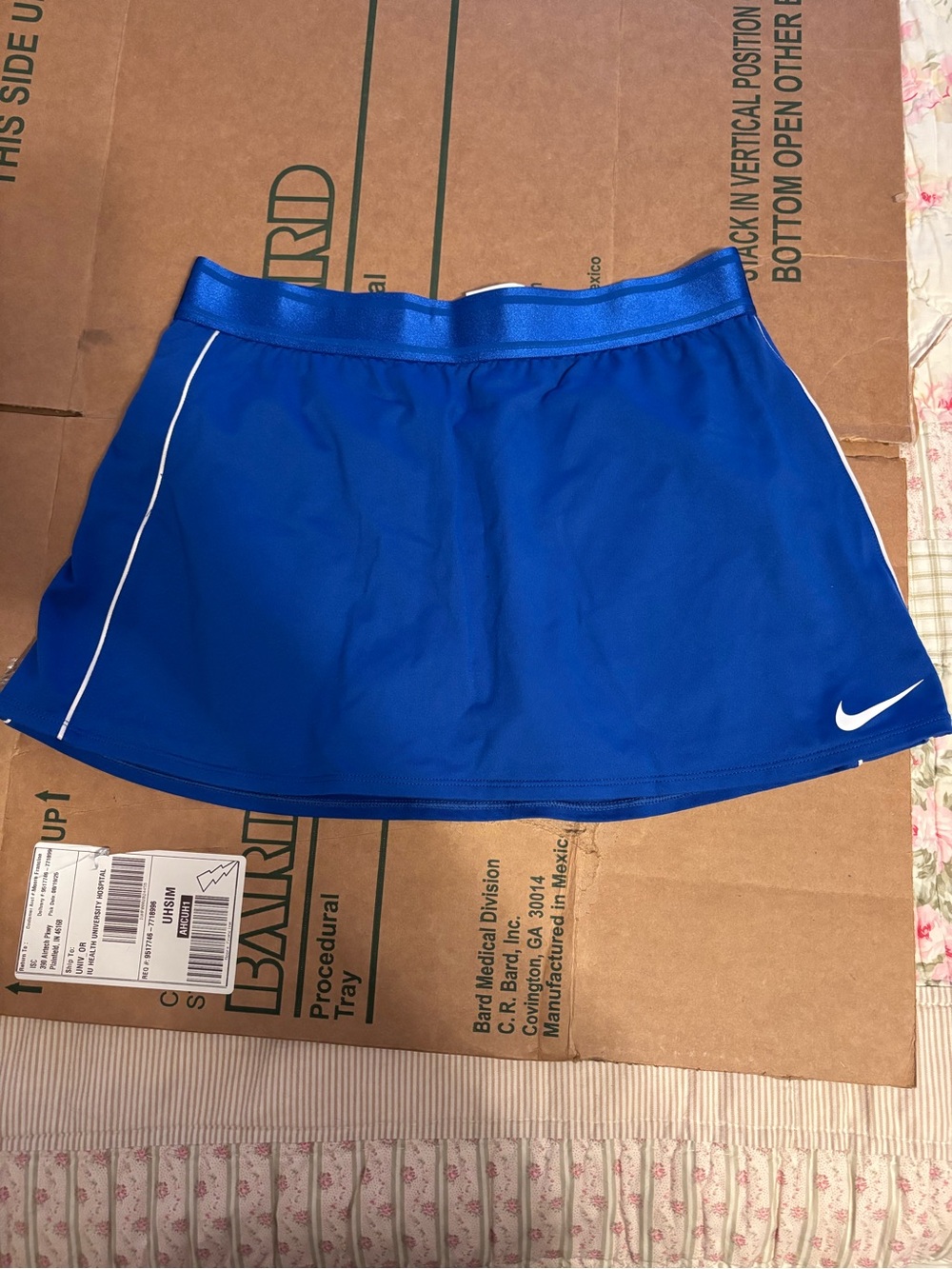 Nike Women’s Royal Blue Tennis Skirt with White Piping
